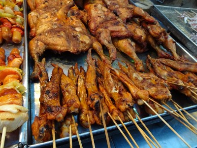 泰国市场上的食物