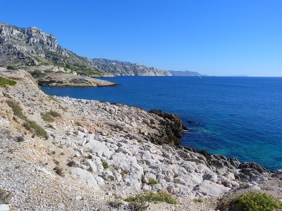 岩石海岸，马赛附近