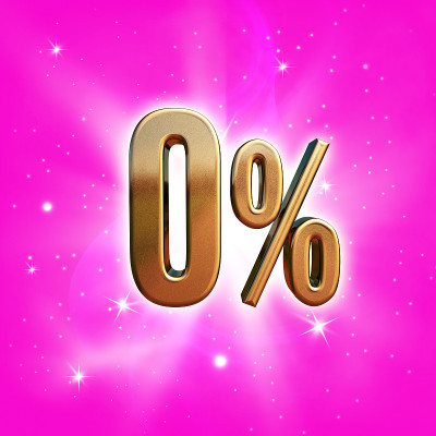 黄金0%标志