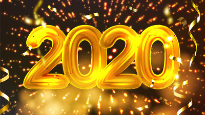 2020圣诞快乐节日党旗矢量