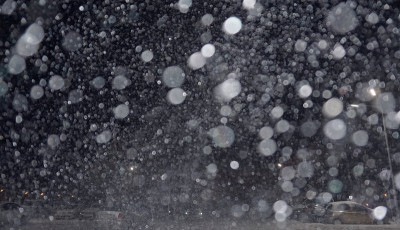 晚上下大雪