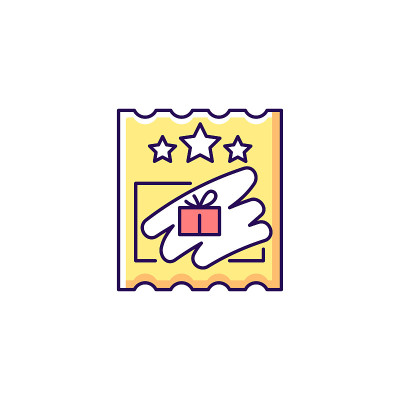 刮卡RGB颜色图标