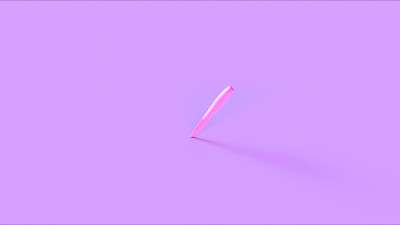 粉红色的刀