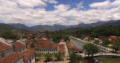 Paraty，巴西里约热内卢鸟瞰图