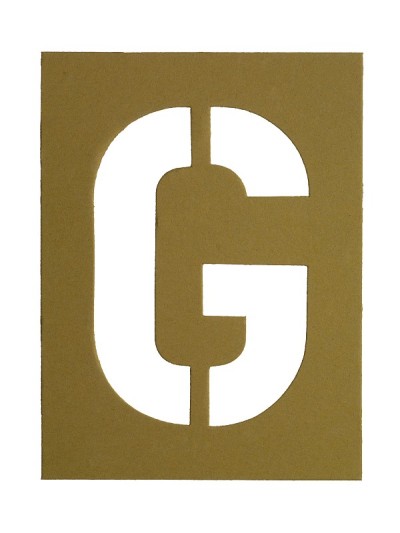 带有字母g的纸板