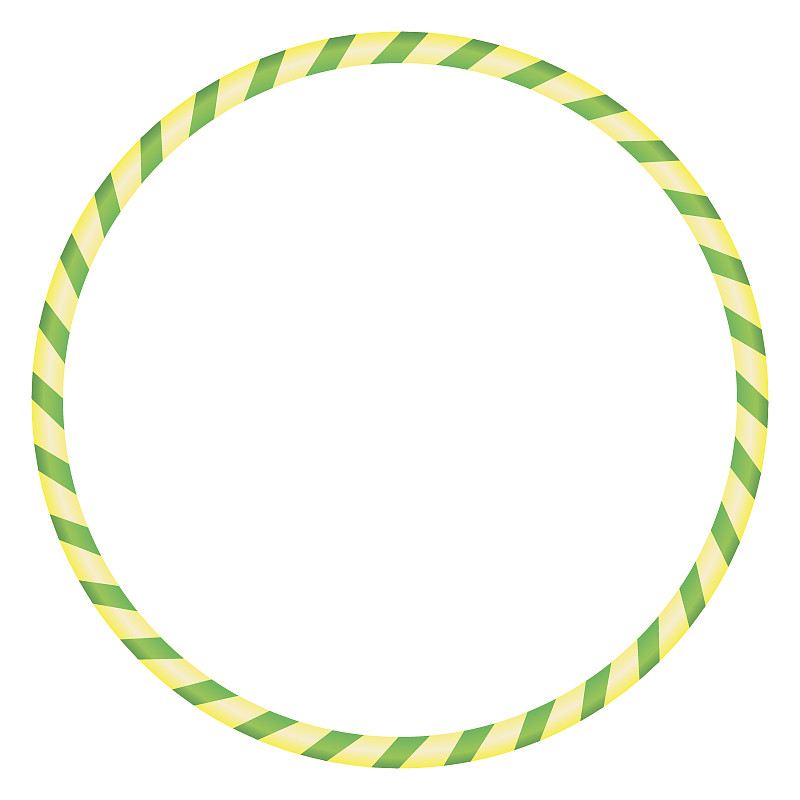 The hula Hoop yellow with green