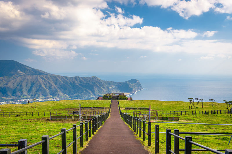 八岛，东京，日本岛屿景观。