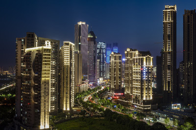 城市的灯光