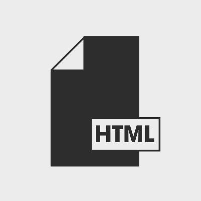 HTML文件格式在灰色背景图标