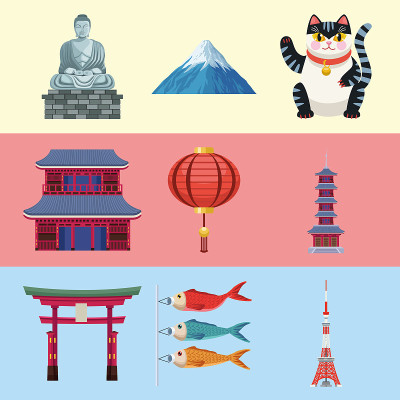 九个日本图标