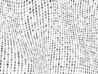 矢量插图抽象大数据数字业务背景