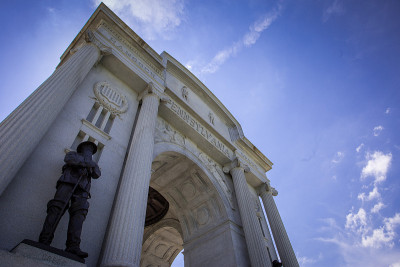 Monument against blue sky