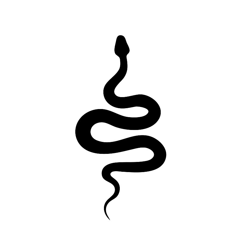蛇矢量图标，蛇符号，蛇标志