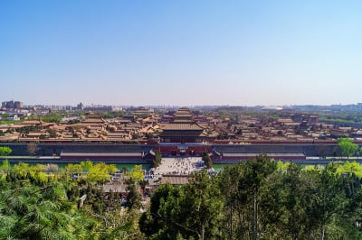 从高处俯瞰北京紫禁城
