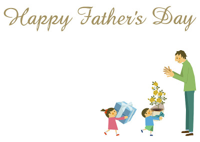 Father and children clip art. Illustration for Fat
