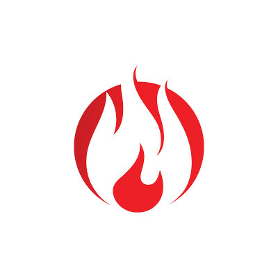 火焰标志设计矢量模板