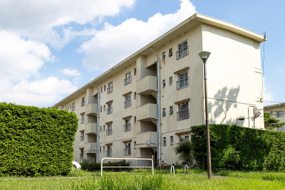 20世纪60年代的老住宅综合体，船桥，千叶，日本