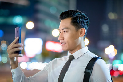 人类使用面部识别系统