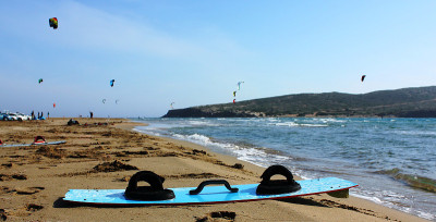 Kiteboarding在希腊