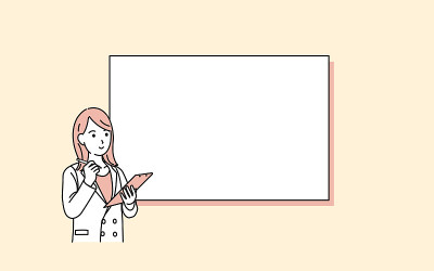 女医生在写病历插图