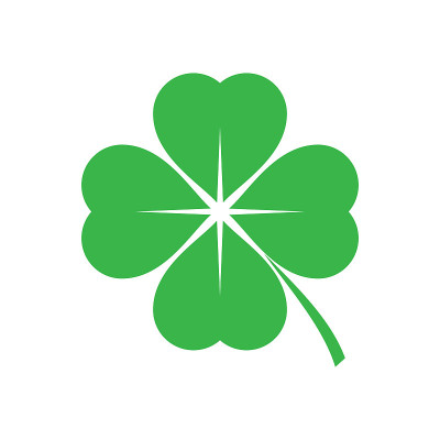 Clover icon on background for graphic and web desi