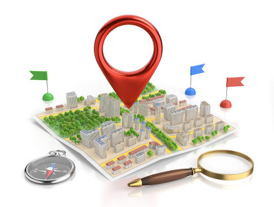 一个城市的3D路线图