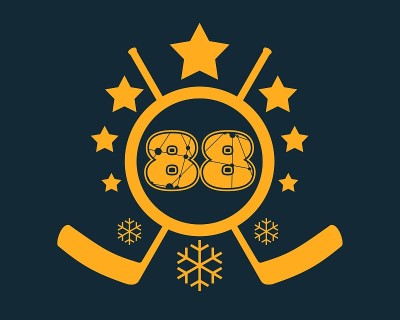 88数字矢量插图。