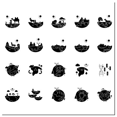 生物多样性字形图标集