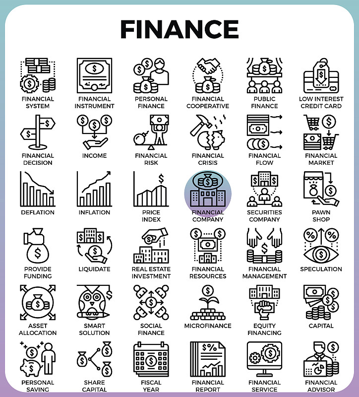 金融行图标
