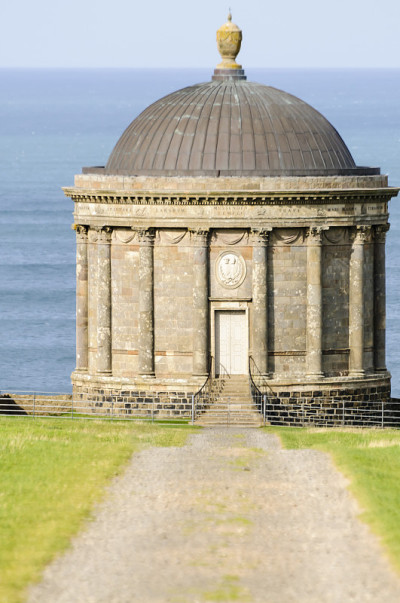 Mussenden Temple，下坡Demesne，北爱尔兰。