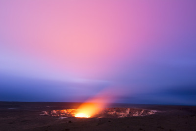 基拉韦厄火山的夜晚