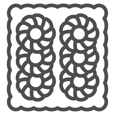 Cannele线图标，法国食品概念，Canele甜点矢量标志在白色的背景，法式bicuits轮廓风格
