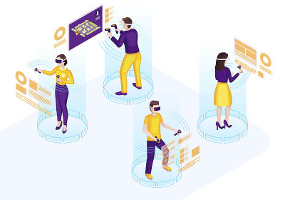 VR technology illustration