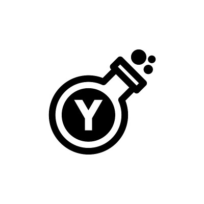 矢量黑瓶标识字母Y