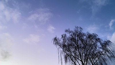 冬天的蓝天