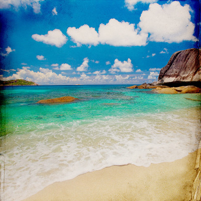 梦想海滩背景