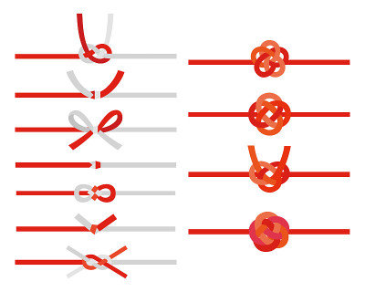 各种瑞hiki(装饰日本绳缠绕纸)结插图