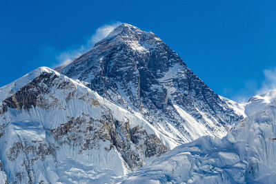 喜马拉雅山的雪山