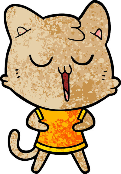 卡通猫唱歌