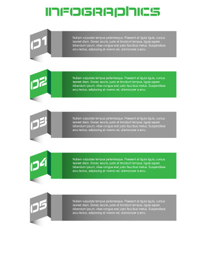现代设计模板可以用于信息图形横幅的网页布局。