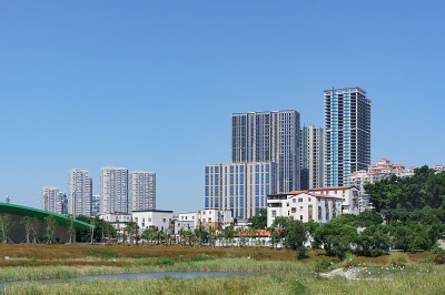 现代建筑与生活区