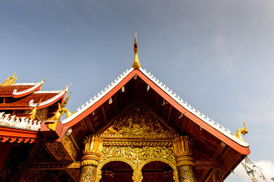 Vatmay Souvannapoumaram寺庙建筑群，琅勃拉邦的佛教建筑群之一，是联合国教科文组