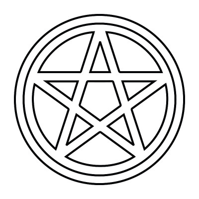 魔法，五角星，五角星，护身符，魔法图标