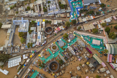 Pushkar Rajasthan from Hot Air Ballon 02