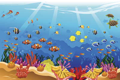 海洋水下场景