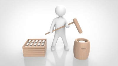 捣碎年糕和年糕3d