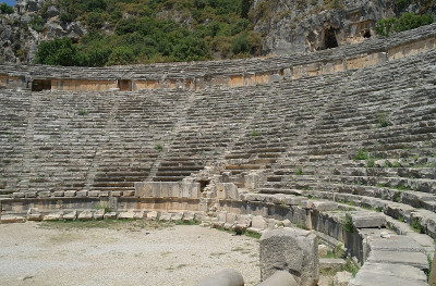土耳其米拉的古代圆形剧场