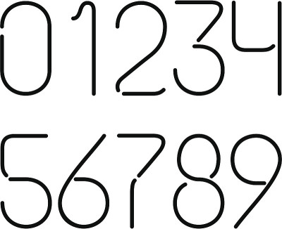 霓虹数字