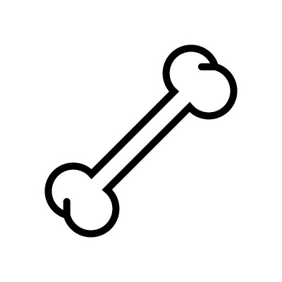 骨图标矢量标志模板插图