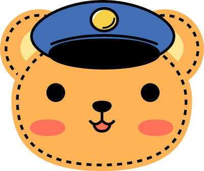 一个警察熊